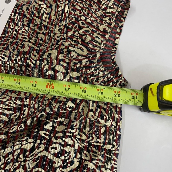 Anthropologie Brown and Cream Patterned Blouse - Picture 4 of 4